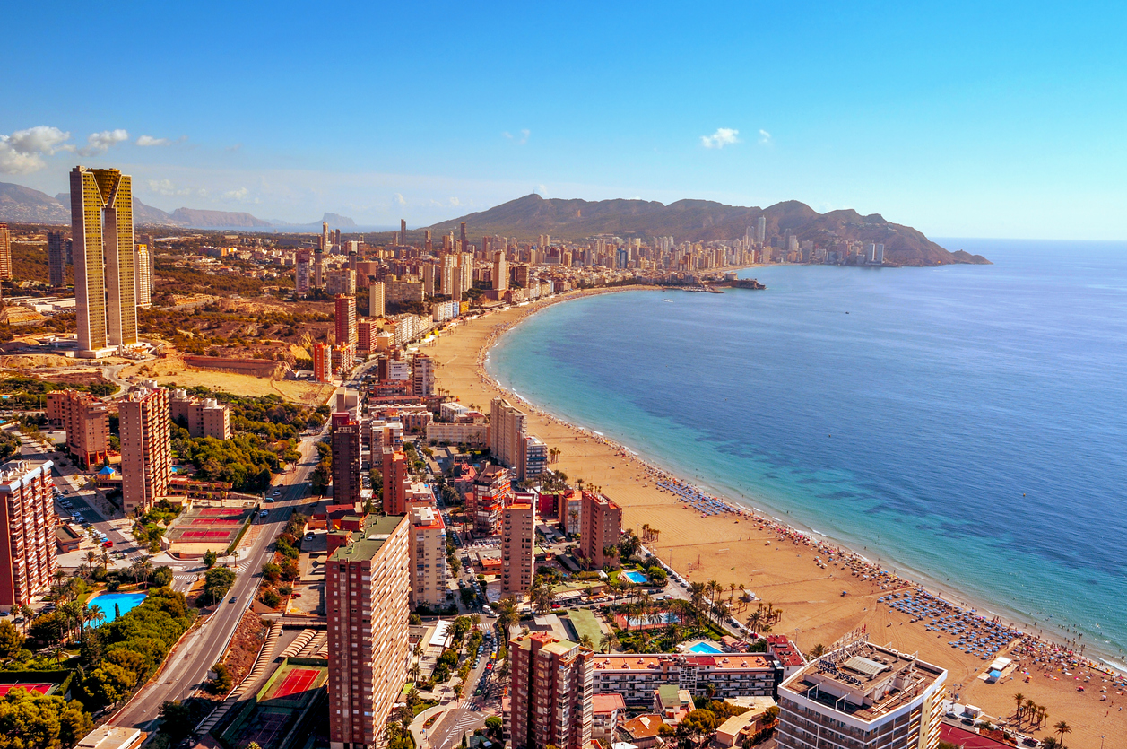Aerial view of Benidorm, Spain Pure Vacations