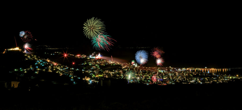 The fireworks in the night of resurrection