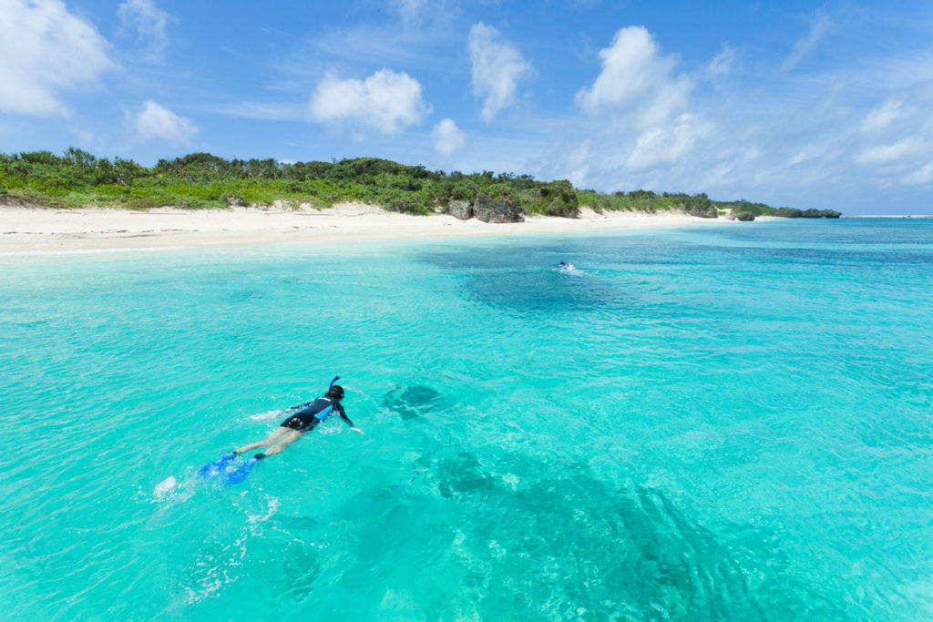 Snorkeling off Okinawa