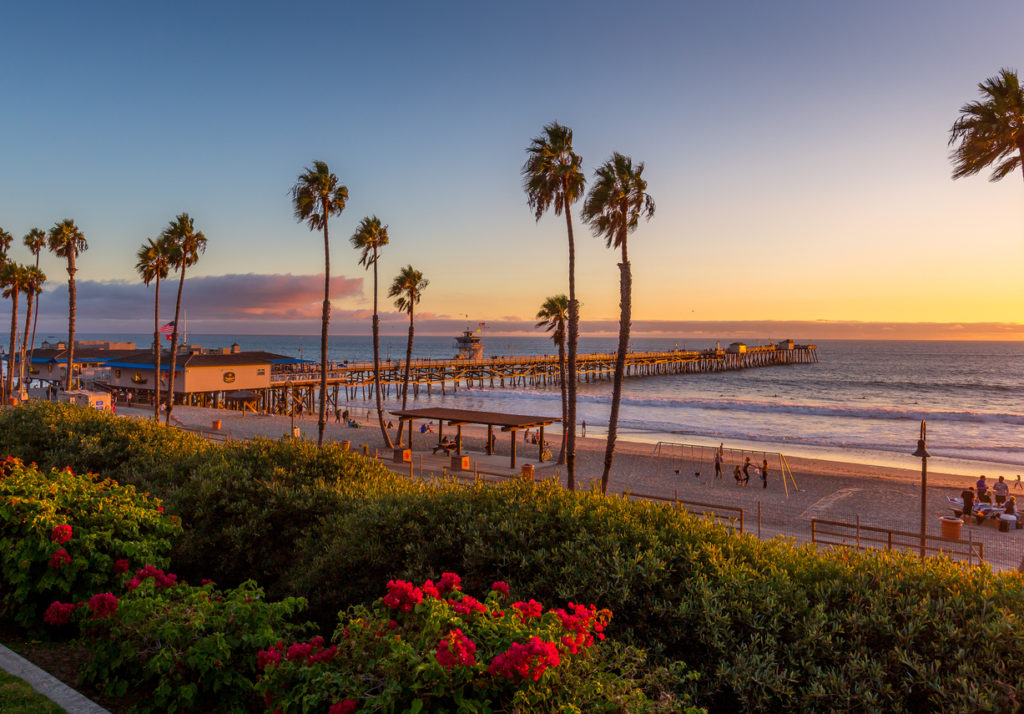 Sunset on San Clemente Pier