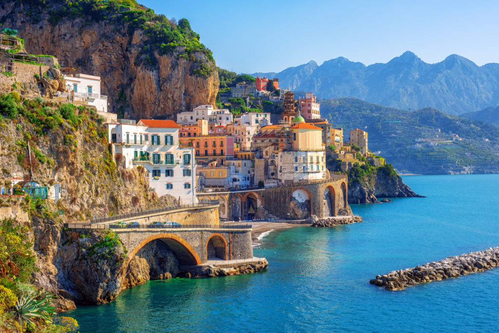 Atrani town on the Amalfi coast