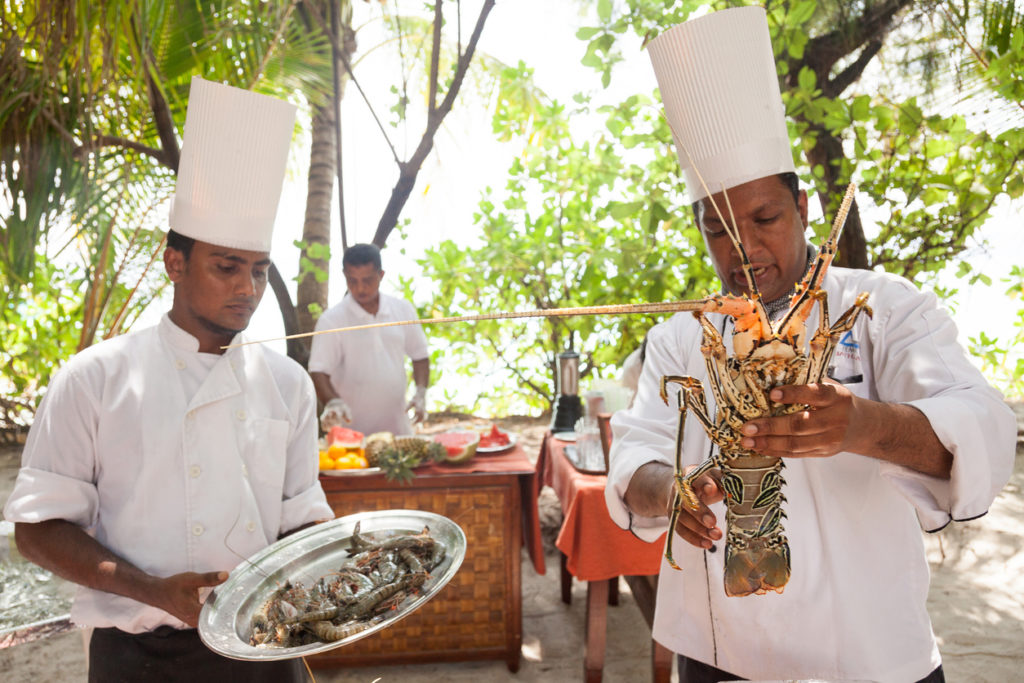 Bathala Island lobsters