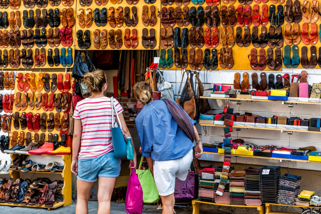 Buying shoes in Florence