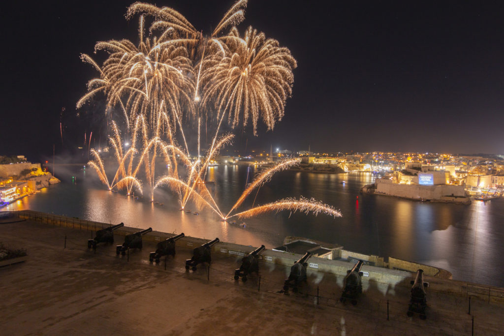 Fireworks at Valletta