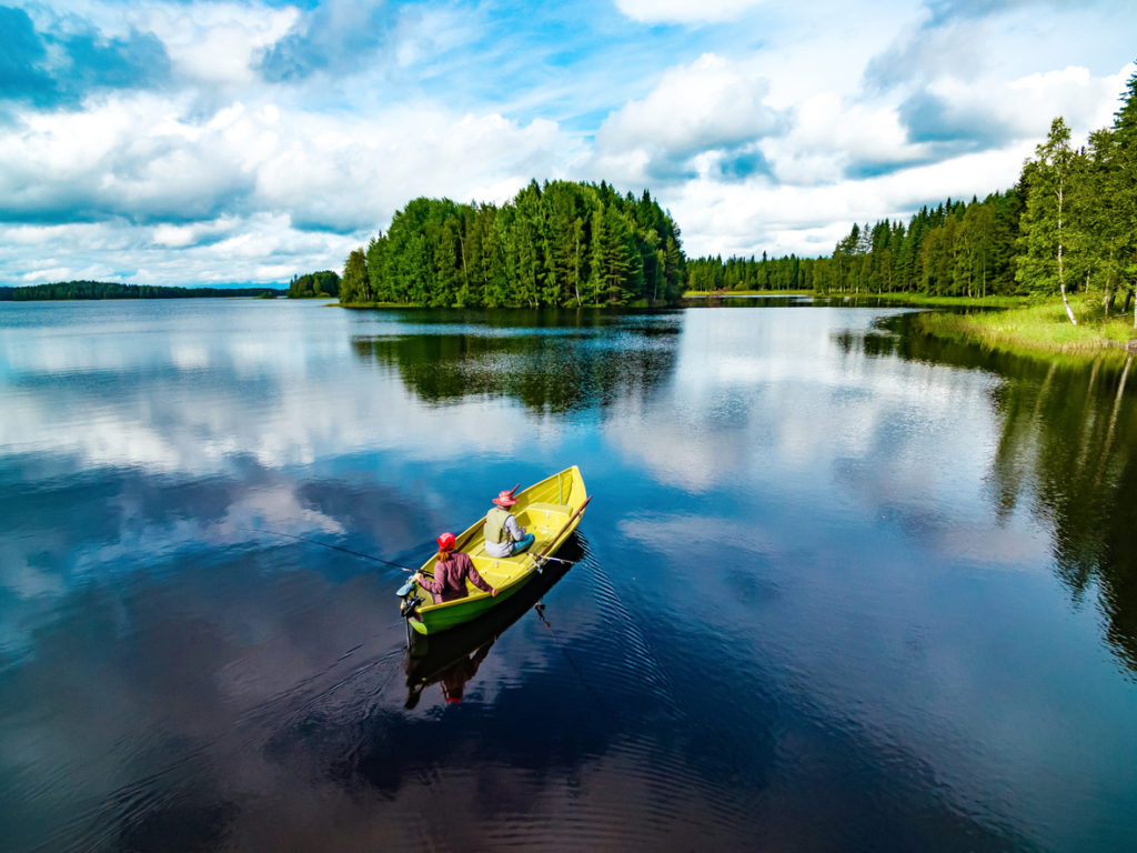 Fishing on the lakes