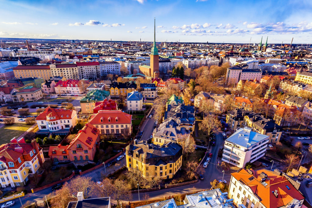 Helsinki aerial view