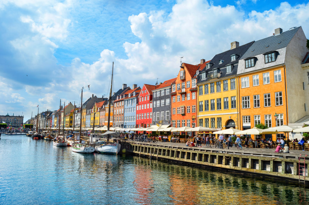 Nyhavn embankment Copenhagen