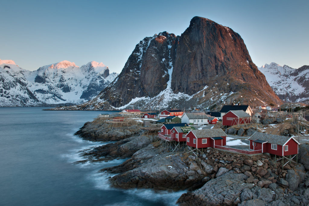 Remote fishing village of Hamnoy