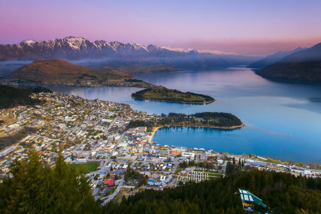 Sunset in Queenstown