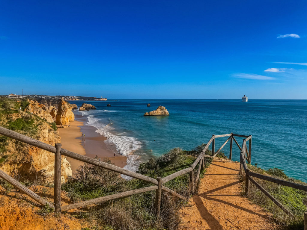 Walking along the cliffs