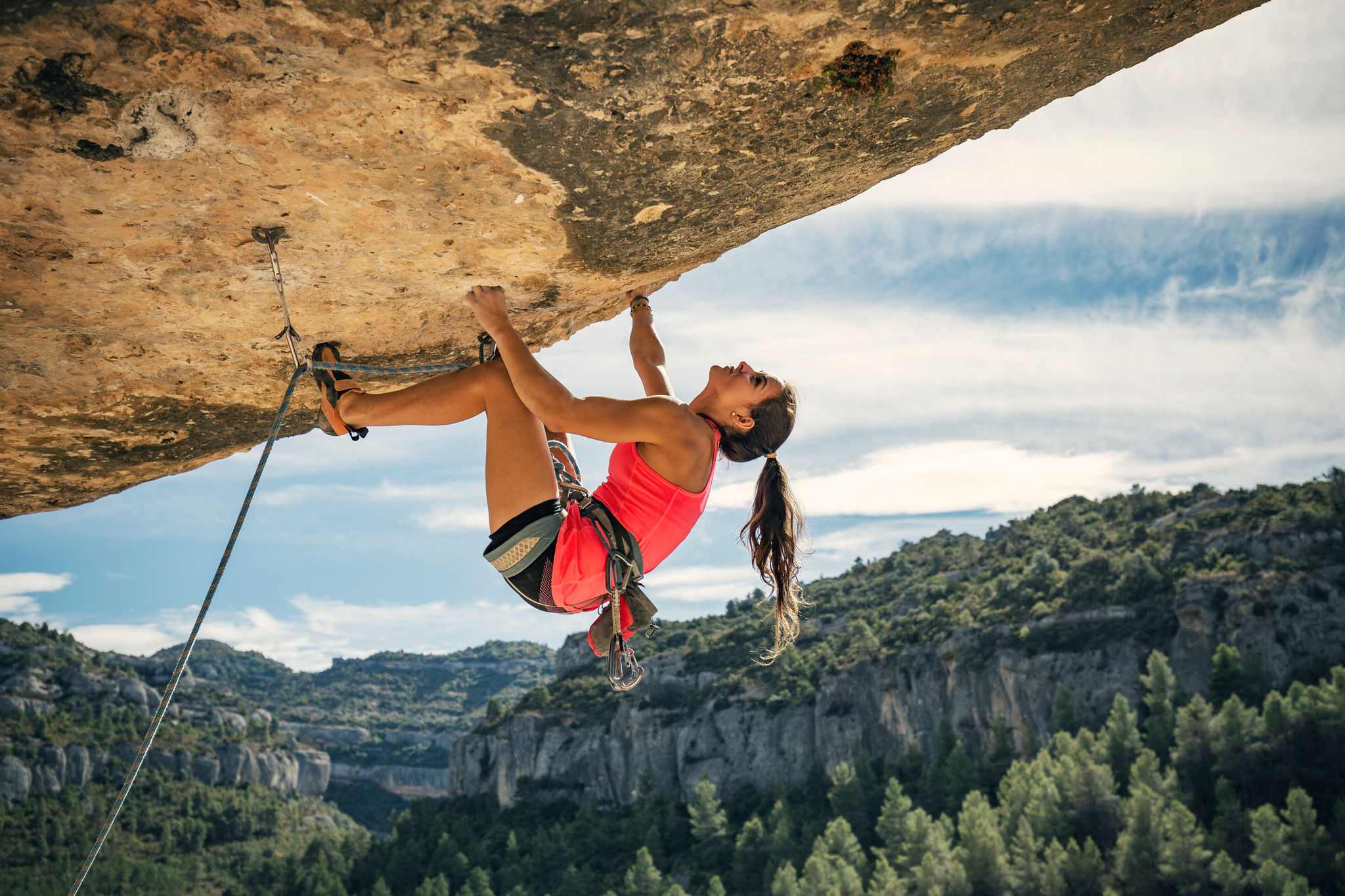 Rock climbing in Margalef