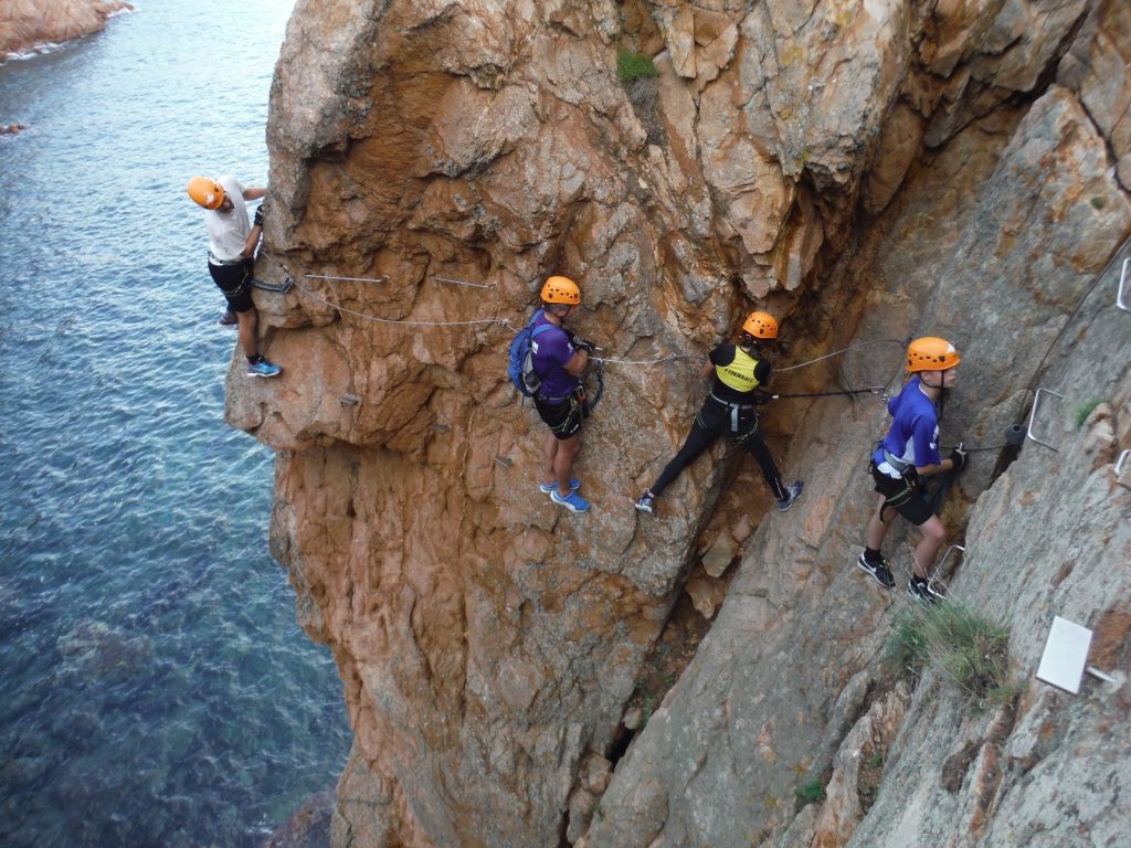 Climbing along the coastline of Costa Brava